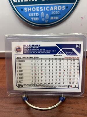 Cheap Sneaks Footwear/Sports Cards Baseball Card Max Scherzer 2023 Topps Chrome Pink Refractor #148 New York Mets