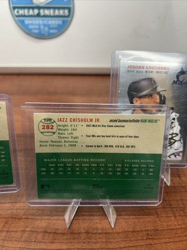 Cheap Sneaks Footwear/Sports Cards Baseball Card Miami Marlins 2023 Topps Chrome Platinum Anniversary Lot Bell, Meyer C