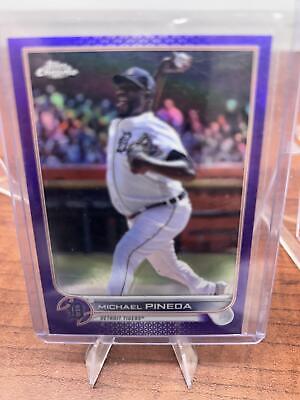 Cheap Sneaks Footwear/Sports Cards Baseball Card Michael Pineda 2022 Topps Chrome Update Purple Refractor #USC45 Detroi