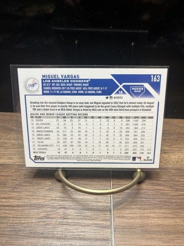 Cheap Sneaks Footwear/Sports Cards Baseball Card MIGUEL VARGAS RC 2023 TOPPS SERIES 1 LOS ANGELES DODGERS ROOKIE #163