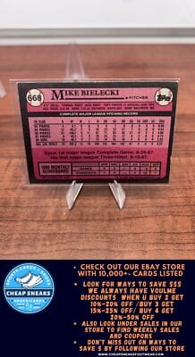 Cheap Sneaks Footwear/Sports Cards Baseball Card Mike Bielecki 1989 Topps #668 Chicago Cubs