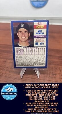 Cheap Sneaks Footwear/Sports Cards Baseball Card Mike Blowers RC 1990 Score #624 New York Yankees