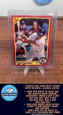 Cheap Sneaks Footwear/Sports Cards Baseball Card Mike Greenwell 1990 Score #345 Boston Red Sox