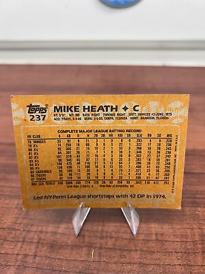 Cheap Sneaks Footwear/Sports Cards Baseball Card Mike Heath 1988 Topps #237 Detroit Tigers