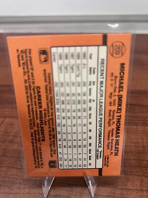 Cheap Sneaks Footwear/Sports Cards Baseball Card Mike Heath 1990 Donruss #209b Detroit Tigers