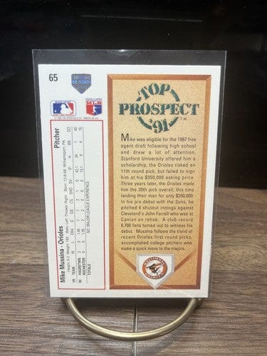 Cheap Sneaks Footwear/Sports Cards Baseball Card MIKE MUSSINA #65 RC Baltimore Orioles HOF