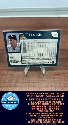 Cheap Sneaks Footwear/Sports Cards Baseball Card Mike Stanton 2001 Topps #12 New York Yankees
