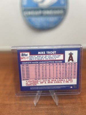 Cheap Sneaks Footwear/Sports Cards Baseball Card Mike Trout 2019 Topps Chrome 1984 Topps Insert #84TC-17 Los Angeles An