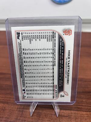 Cheap Sneaks Footwear/Sports Cards Baseball Card Mike Yastrzemski 2022 Topps Chrome Silver Refractor Card #18 Giants