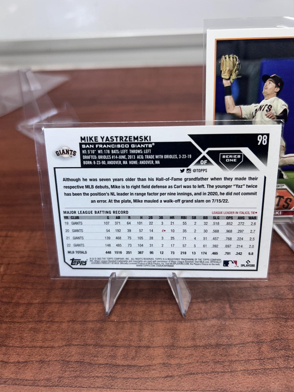Cheap Sneaks Footwear/Sports Cards Baseball Card Mike Yastrzemski 2023 Topps #98 San Francisco Giants