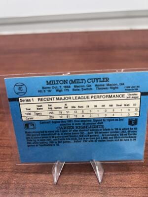 Cheap Sneaks Footwear/Sports Cards Baseball Card Milt Cuyler 1991 Donruss #40c Detroit Tigers