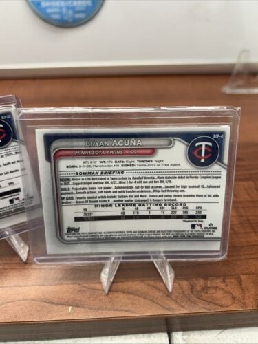 Cheap Sneaks Footwear/Sports Cards Baseball Card Minnesota Twins 2024 Bowman Chrome 1st Bowman Byron Chourio, Silva, Ac