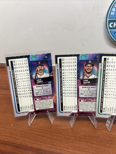 Cheap Sneaks Footwear/Sports Cards Baseball Card Minnesota Twins 2024 Topps Chrome Cosmic Lot (4) Lopez, Lewis, Burton,