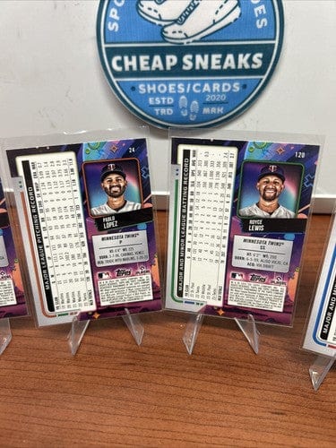 Cheap Sneaks Footwear/Sports Cards Baseball Card Minnesota Twins 2024 Topps Chrome Cosmic Lot (5) Lopez, Lewis, Burton,