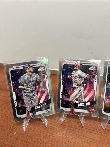 Cheap Sneaks Footwear/Sports Cards Baseball Card Minnesota Twins 2024 Topps Chrome Cosmic Lot (5) Lopez, Lewis, Burton,