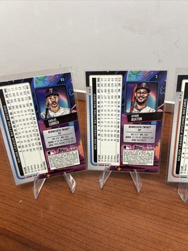 Cheap Sneaks Footwear/Sports Cards Baseball Card Minnesota Twins 2024 Topps Chrome Cosmic Lot (5) Lopez, Lewis, Burton,