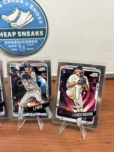 Cheap Sneaks Footwear/Sports Cards Baseball Card Minnesota Twins 2024 Topps Chrome Cosmic Lot (5) Lopez, Lewis, Burton,