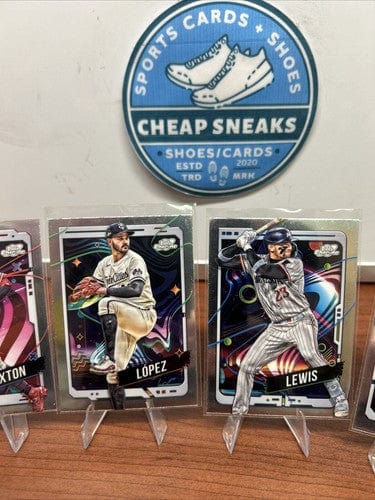 Cheap Sneaks Footwear/Sports Cards Baseball Card Minnesota Twins 2024 Topps Chrome Cosmic Lot (5) Lopez, Lewis, Burton,