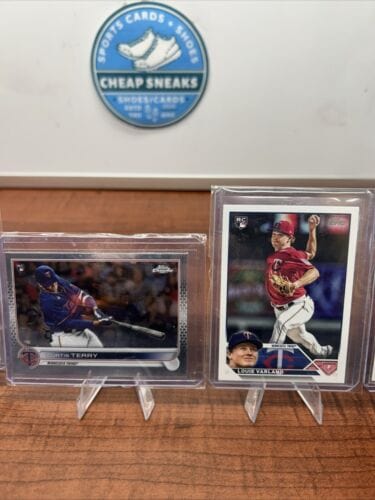 Cheap Sneaks Footwear/Sports Cards Baseball Card Minnesota Twins RC Lot Matt Wallner, Louie Varland 2023 Topps Series 2