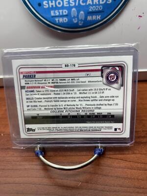Cheap Sneaks Footwear/Sports Cards Baseball Card Mitchell Parker 2020 1st Bowman Chrome Draft #BD-176 Nationals
