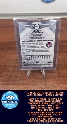 Cheap Sneaks Footwear/Sports Cards Baseball Card Nelson Velázquez 2023 Bowman Sterling #BSR-2 Chicago Cubs