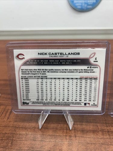 Cheap Sneaks Footwear/Sports Cards Baseball Card Nick Castellanos 2022 Topps Chrome Baseball Cincinnati Reds #4 + Bonus