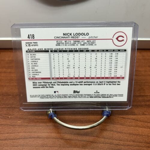 Cheap Sneaks Footwear/Sports Cards Baseball Card Nick Lodolo 2024 Topps Series 2 ROYAL BLUE Parallel Card #418 Cincinna