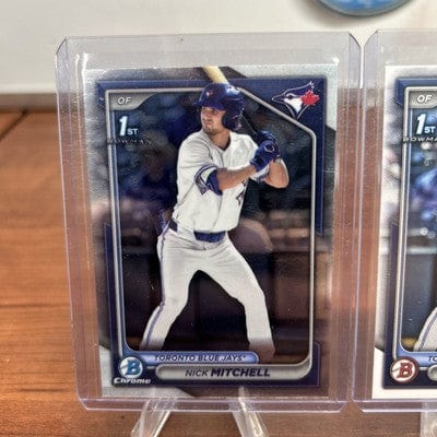 Cheap Sneaks Footwear/Sports Cards Baseball Card Nick Mitchell 2024 Bowman Draft Chrome 1st Bowman #BDC-114 Blue Jays +