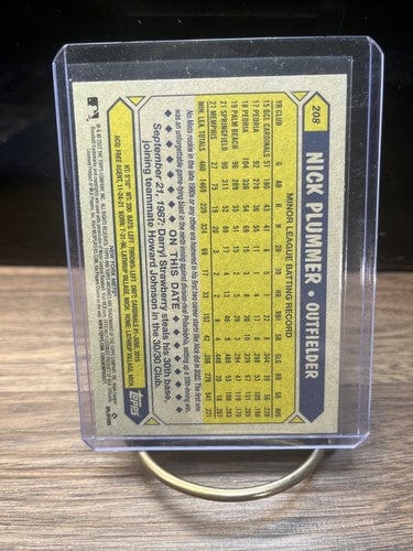 Cheap Sneaks Footwear/Sports Cards Baseball Card Nick Plummer (RC) 2022 Topps Archives Rookie Card #208 New York Mets