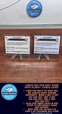 Cheap Sneaks Footwear/Sports Cards Baseball Card Nick Plummer RC 2022 Topps Chrome Update #USC39 +Bonus Card Mets