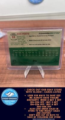 Cheap Sneaks Footwear/Sports Cards Baseball Card Nick Pratto RC 2023 Topps Chrome Platinum Anniversary Prism Refractor