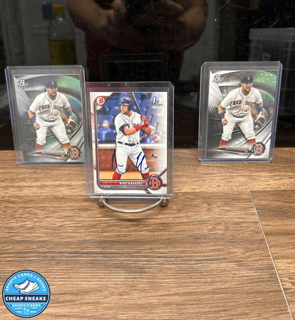 Cheap Sneaks Footwear/Sports Cards Baseball Card Niko Kavadas 2022 Bowman Auto BP-68 Lot(3) + 2022 Bowman Platinum Ice