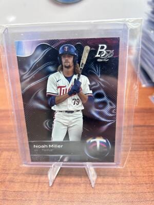 Cheap Sneaks Footwear/Sports Cards Baseball Card Noah Miller 2023 Bowman Platinum Top Prospects #TOP-34 Minnesota Twins