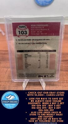 Cheap Sneaks Footwear/Sports Cards Baseball Card Noah Syndergaard 2022 Topps Chrome Platinum Anniversary #103 Los Angel
