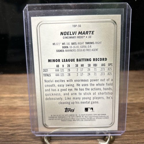 Cheap Sneaks Footwear/Sports Cards Baseball Card Noelvi Marte 2022 Bowman Platinum Cincinnati Reds Card#Top-56