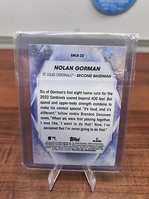 Cheap Sneaks Footwear/Sports Cards Baseball Card Nolan Gorman 2023 Topps #SMLBC-23 Stars of MLB Chrome