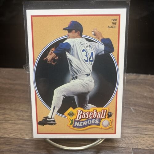 Cheap Sneaks Footwear/Sports Cards Baseball Card Nolan Ryan 1991 Upper Deck Baseball Heroes #16 Insert Texas Rangers 6