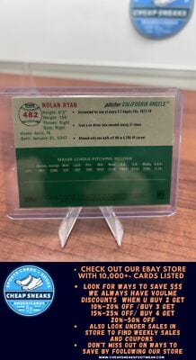 Cheap Sneaks Footwear/Sports Cards Baseball Card Nolan Ryan 2023 Topps Chrome Platinum Anniversary #482 California Ange