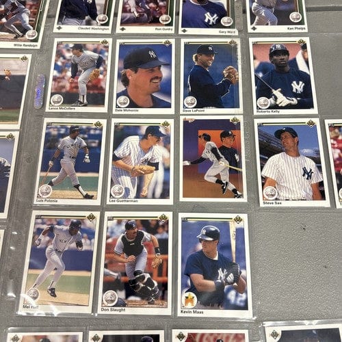 Cheap Sneaks Footwear/Sports Cards Baseball Card NY Yankees 1989, 1990, 1991, 1992 Upper Deck Team Set Builder 72 Cards