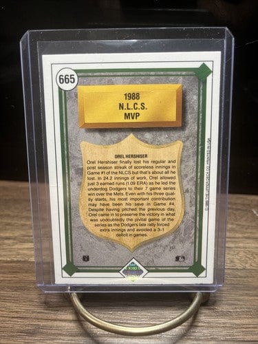 Cheap Sneaks Footwear/Sports Cards Baseball Card Orel Hershiser Los Angeles Dodgers 1989 Upper DeckBaseball Card #665 -