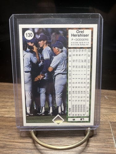 Cheap Sneaks Footwear/Sports Cards Baseball Card OREL HERSHISER Los AngelesDodgers 1989 Upper Deck Baseball Card #130 N