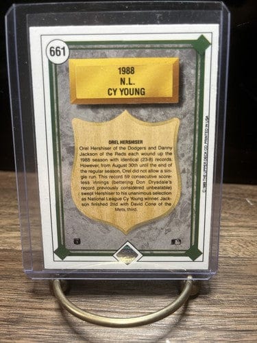 Cheap Sneaks Footwear/Sports Cards Baseball Card Orel Hershiser NL CY YOUNG 1989 Upper Deck #661 Los Angeles Dodgers MI