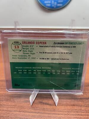 Cheap Sneaks Footwear/Sports Cards Baseball Card Orlando Cepeda 2023 Topps Chrome Platinum Anniversary #13 San Francisc