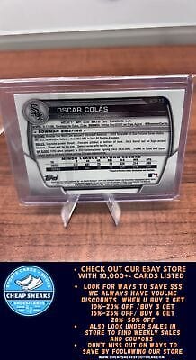 Cheap Sneaks Footwear/Sports Cards Baseball Card Oscar Colas 2023 Bowman Prospects #BP-13 Chicago White Sox