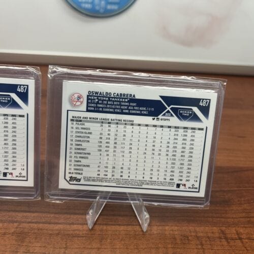 Cheap Sneaks Footwear/Sports Cards Baseball Card Oswaldo Cabrera (RC) 2023 Topps Series 2 Rookie Card #487 + Bonus Card