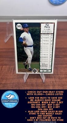 Cheap Sneaks Footwear/Sports Cards Baseball Card Pat Perry 1989 Upper Deck #345 Chicago Cubs
