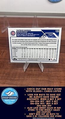Cheap Sneaks Footwear/Sports Cards Baseball Card Patrick Wisdom 2023 Topps #120 Chicago Cubs