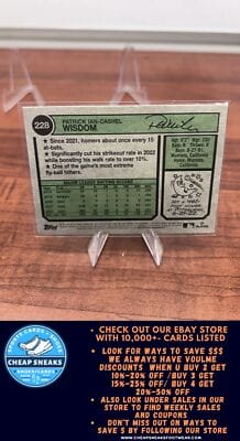 Cheap Sneaks Footwear/Sports Cards Baseball Card Patrick Wisdom 2023 Topps Heritage Black Border #228 Chicago Cubs