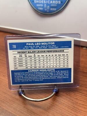 Cheap Sneaks Footwear/Sports Cards Baseball Card Paul Molitor 1982 Donruss #78 Milwaukee Brewers