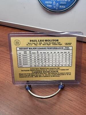 Cheap Sneaks Footwear/Sports Cards Baseball Card Paul Molitor 1985 Donruss #359 Milwaukee Brewers